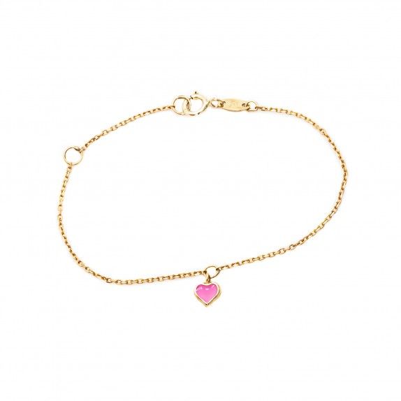Pulseira Kids -  Pink Heart