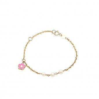 Pulseira Kids -  Pink Flower