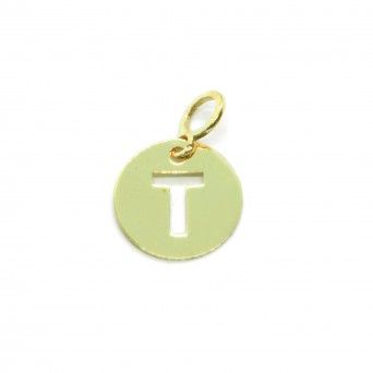 Medalha Ouro 9kts - Inicial T
