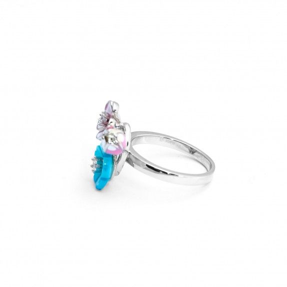 FLOWER RING - ENAMEL