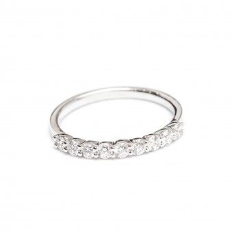 Anel Ouro 18kts C/Diamantes - Prometo