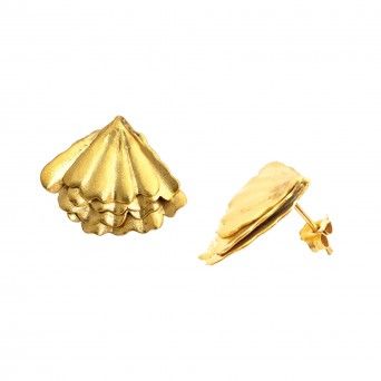 Golden Layers Tail Earrings