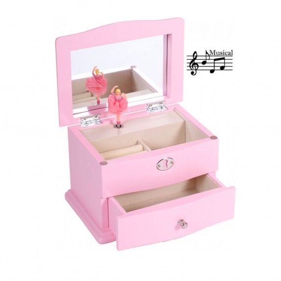Caixa de Música Rosa - Urso