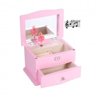 Caixa de Música Rosa - 2 Borboletas
