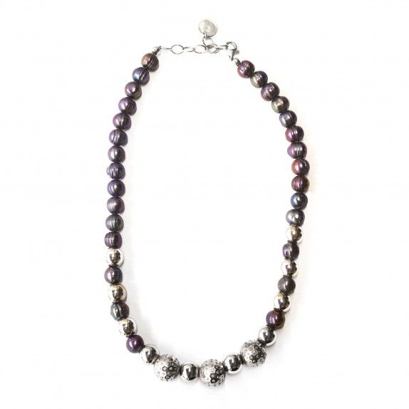 Colar Purple Natural Pearls