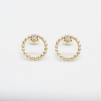 GOLD EARRINGS 9KT CIRCLE