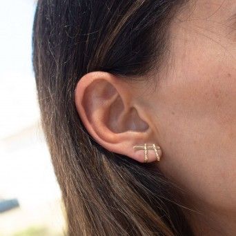 9KT GOLD EARRINGS - JORDANIA