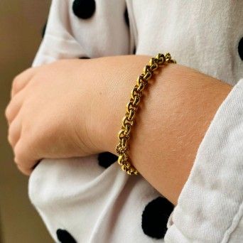 Pulseira Ouro 19kts - Elos Torcidos