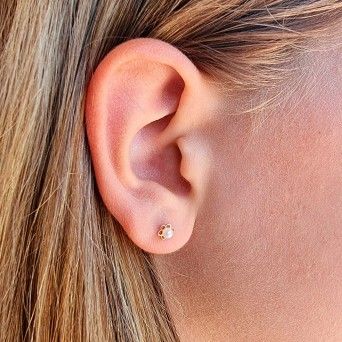 BRINCO OURO 9KT - FLOR PROLA