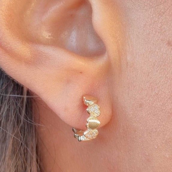 9KT GOLD EARRINGS - HEART