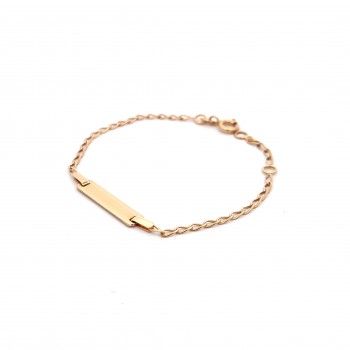 9KTS GOLD BRACELET - PLATE