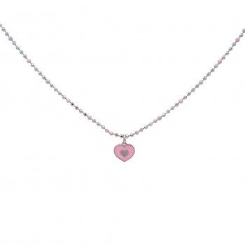 KID NECKLACE - PINK HEART