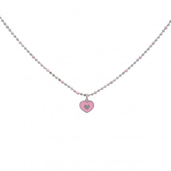 KID NECKLACE - PINK HEART