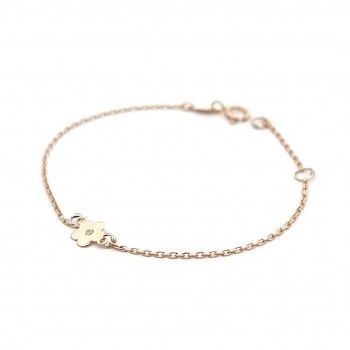 9KTS GOLD BRACELET - FLOWER