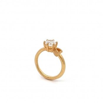 GOLDEN SILVER RING - CRISTALY COLLECTION