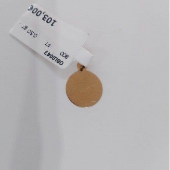 MEDALHA OURO 19.2KTS - CHAPA