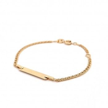 9KTS GOLD BRACELET - PLATE