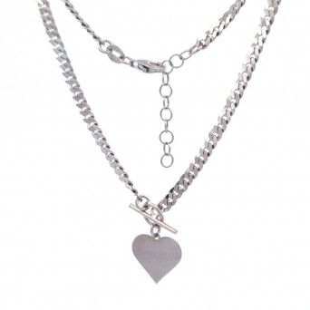 SILVER NECKLACE - HEART