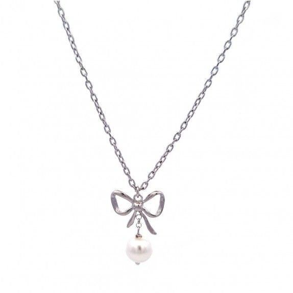 SILVER NECKLACE - PEARL