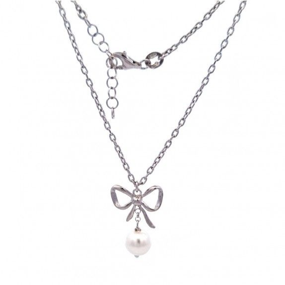 SILVER NECKLACE - PEARL