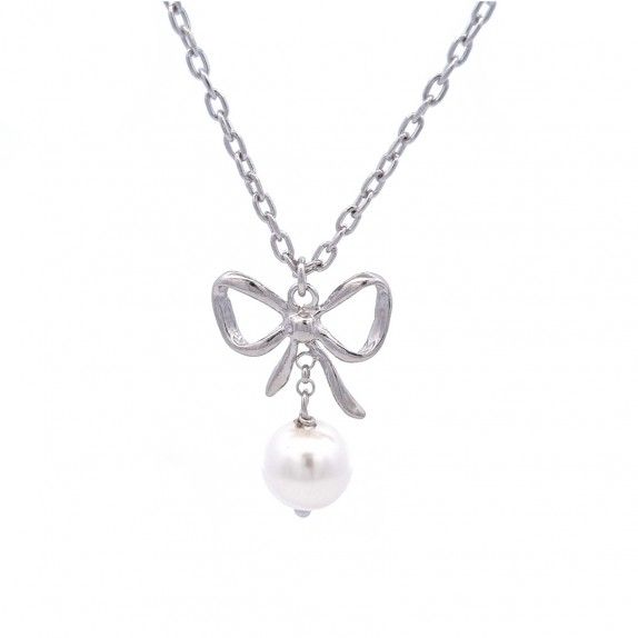 SILVER NECKLACE - PEARL