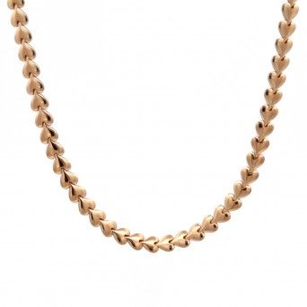 GOLD SILVER NECKLACE - HEARTS