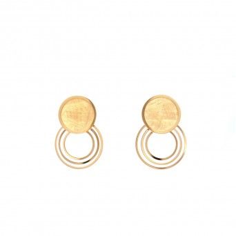 GOLD SILVER EARRINGS 