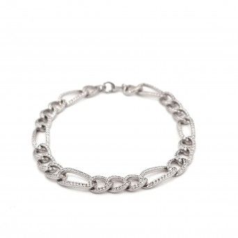 SILVER ZIRCONIA BRACELET - 3+1 MESH