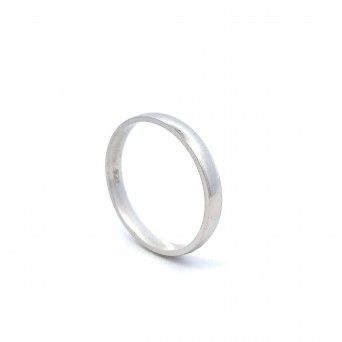 WHITE SILVER WEDDING RINGS