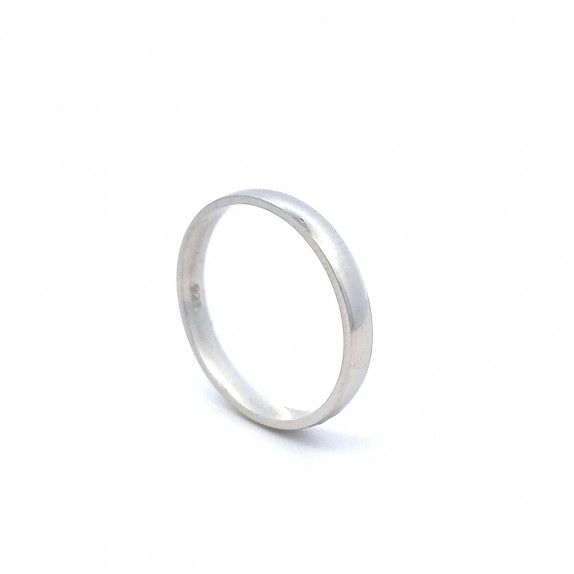 WHITE SILVER WEDDING RINGS