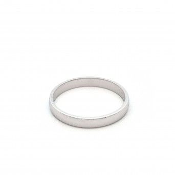 WHITE SILVER WEDDING RINGS