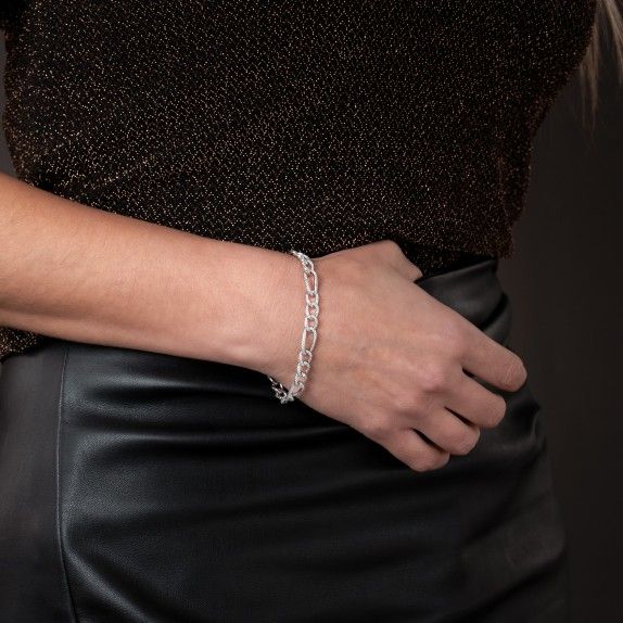 SILVER ZIRCONIA BRACELET - 3+1 MESH