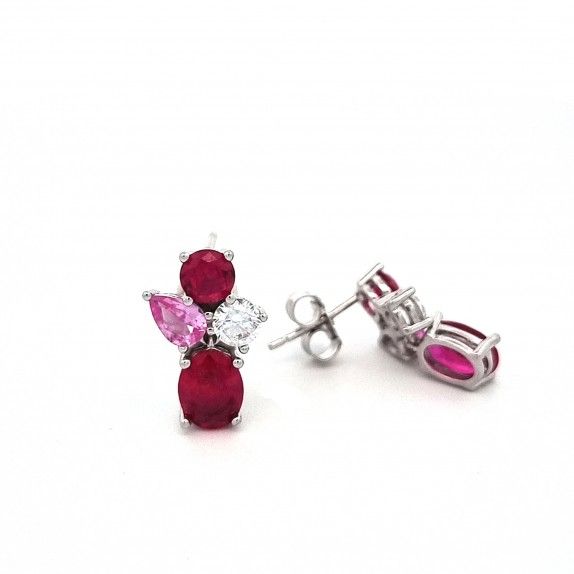 BRINCOS PRATA - COLEO COLOURS