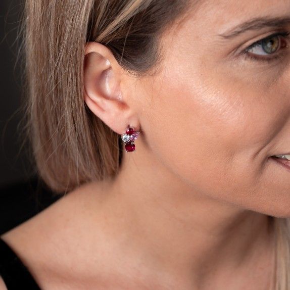 BRINCOS PRATA - COLEO COLOURS