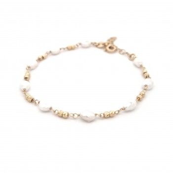 PULSEIRA PRATA DOURADA - PROLAS