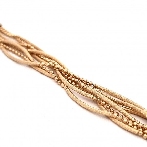 PULSEIRA PRATA DOURADA - COLEO FLOWER