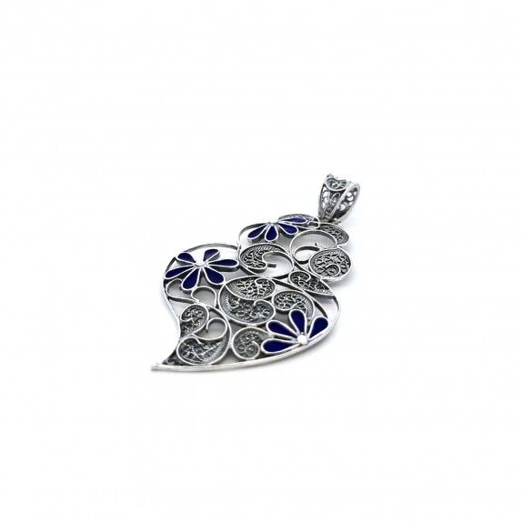 MEDALHA PRATA  FILIGRANA - CORAO DE VIANA