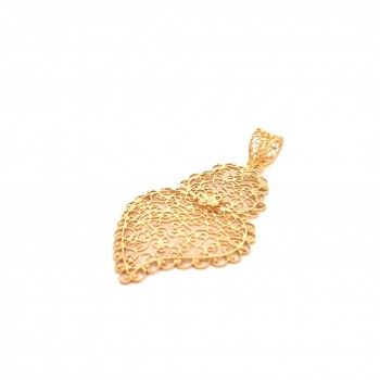 FILIGREE SILVER GOLD MEDAL - HEART OF VIANA