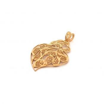 FILIGREE SILVER GOLD MEDAL - HEART OF VIANA