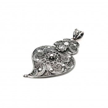 FILIGREE SILVER MEDAL - HEART OF VIANA