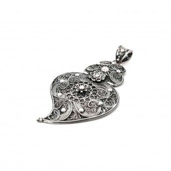 FILIGREE SILVER MEDAL - HEART OF VIANA