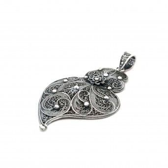 FILIGREE SILVER MEDAL - HEART OF VIANA