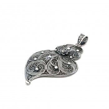 FILIGREE SILVER MEDAL - HEART OF VIANA