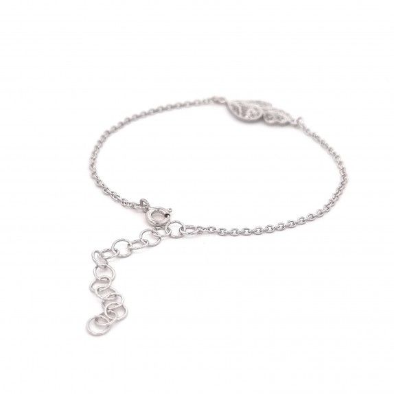 PULSEIRA PRATA  FILIGRANA - CORAO VIANA