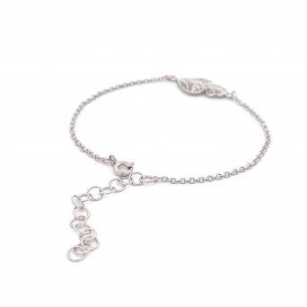 PULSEIRA PRATA  FILIGRANA - CORAO VIANA