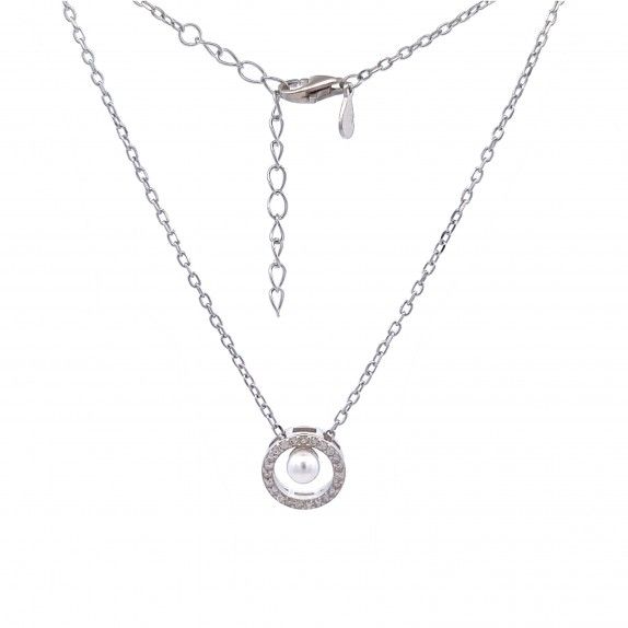 WHITE SILVER NECKLACE - MOMENTS
