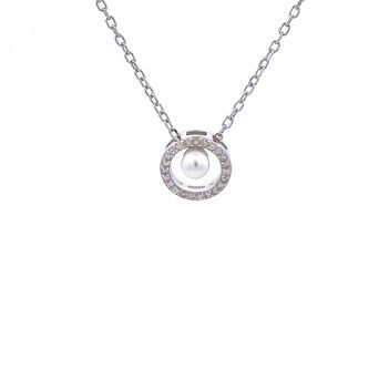 WHITE SILVER NECKLACE - MOMENTS
