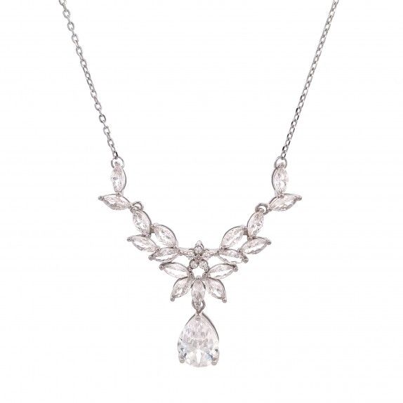 WHITE SILVER NECKLACE - MOMENTS