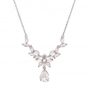WHITE SILVER NECKLACE - MOMENTS