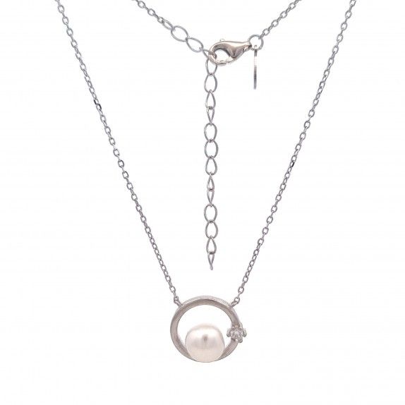 WHITE SILVER NECKLACE - MOMENTS